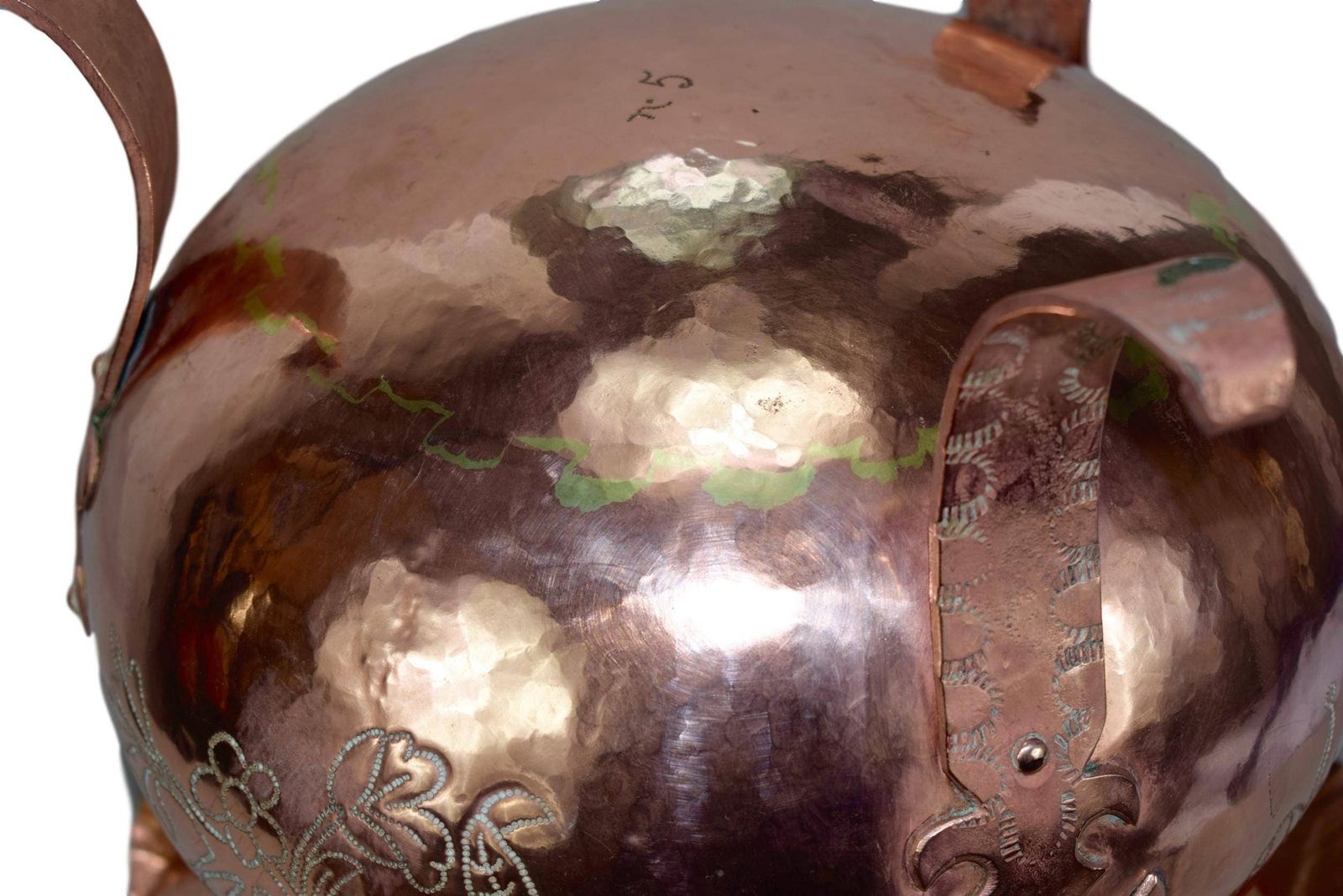 French Antique Dovetailed Copper Planter 19th.C photo buy