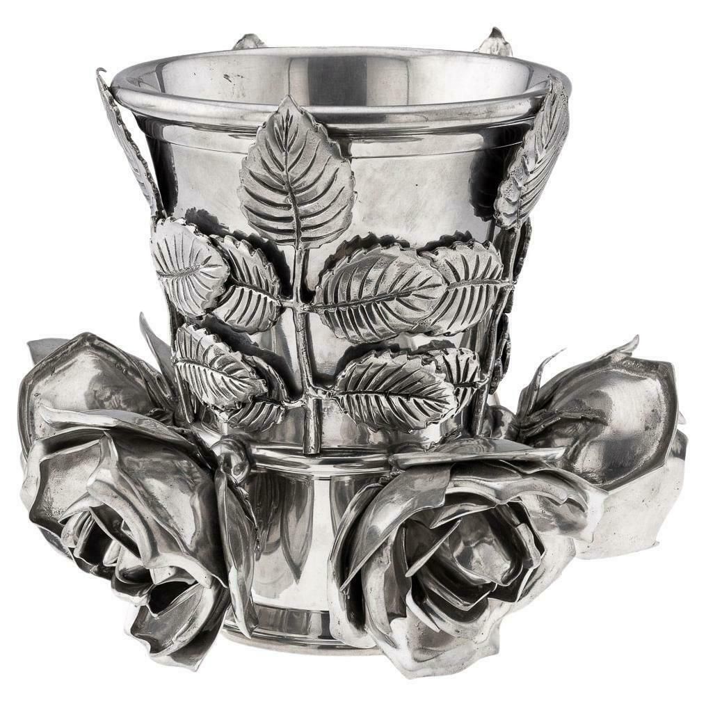 20th Century Italian Pewter Wine Cooler By Piero Figura For Atena