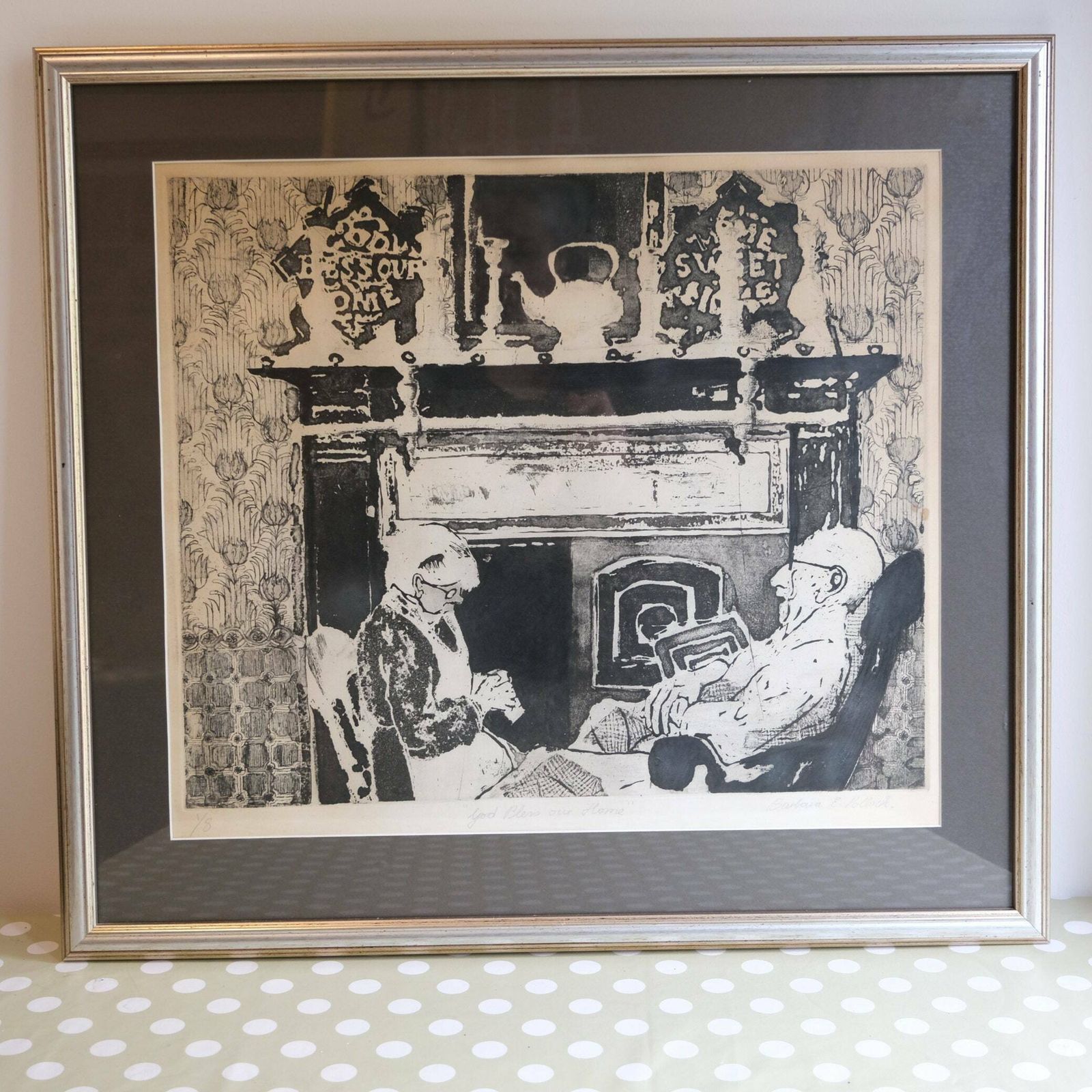photo for sale New Home Gift Couple By Fireside Print
