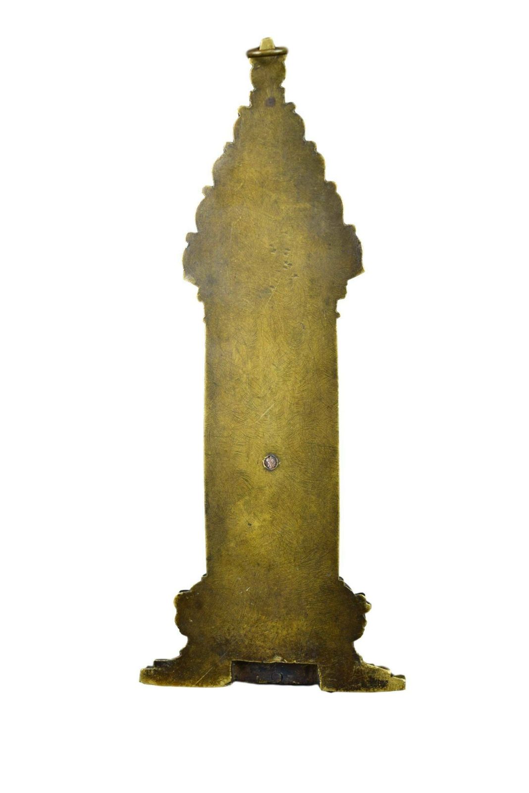 Antique French Bronze Virgin Mary Wall Plaque photo 258.0