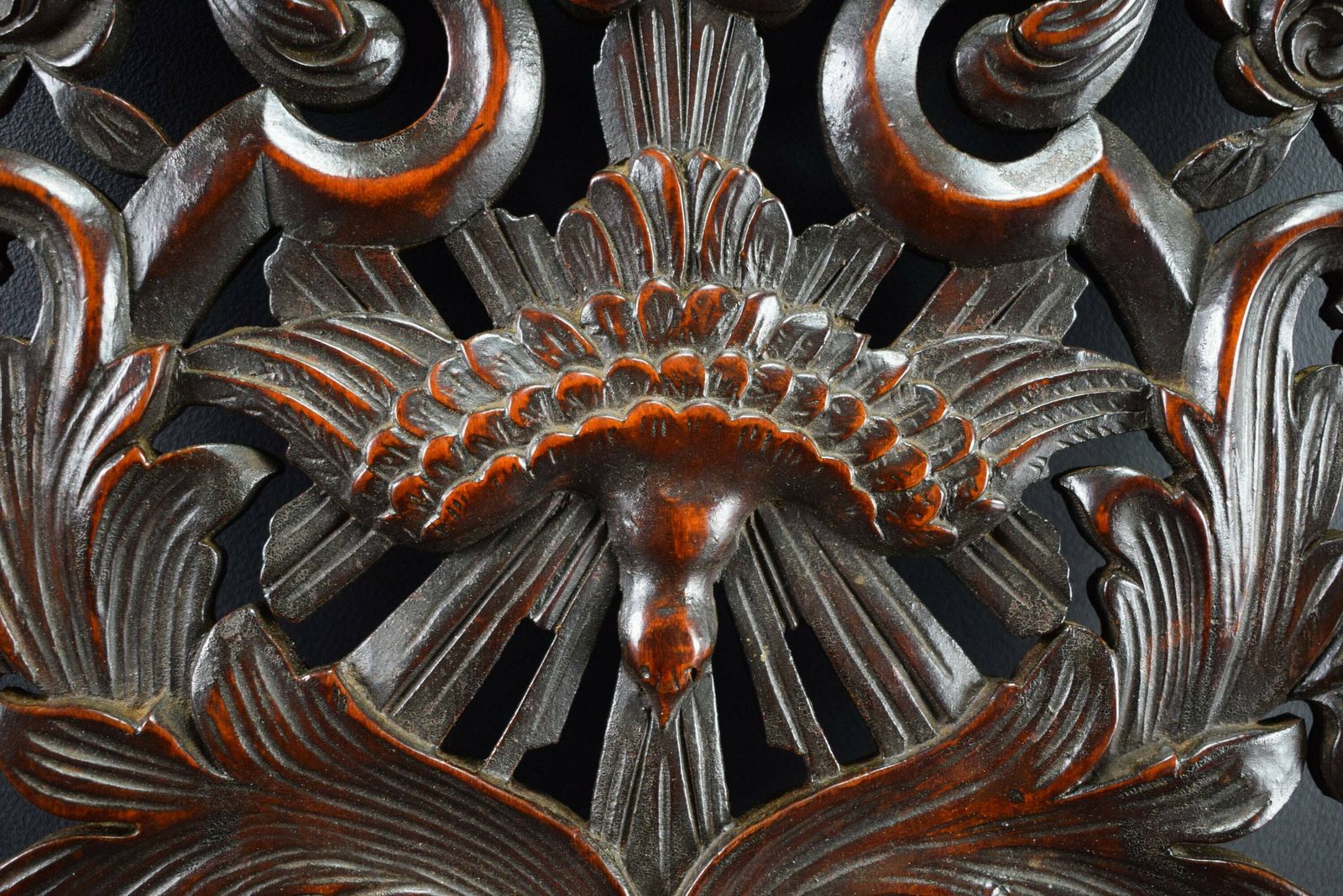 French Antique Carved Religious Panel 19th photo vinterior