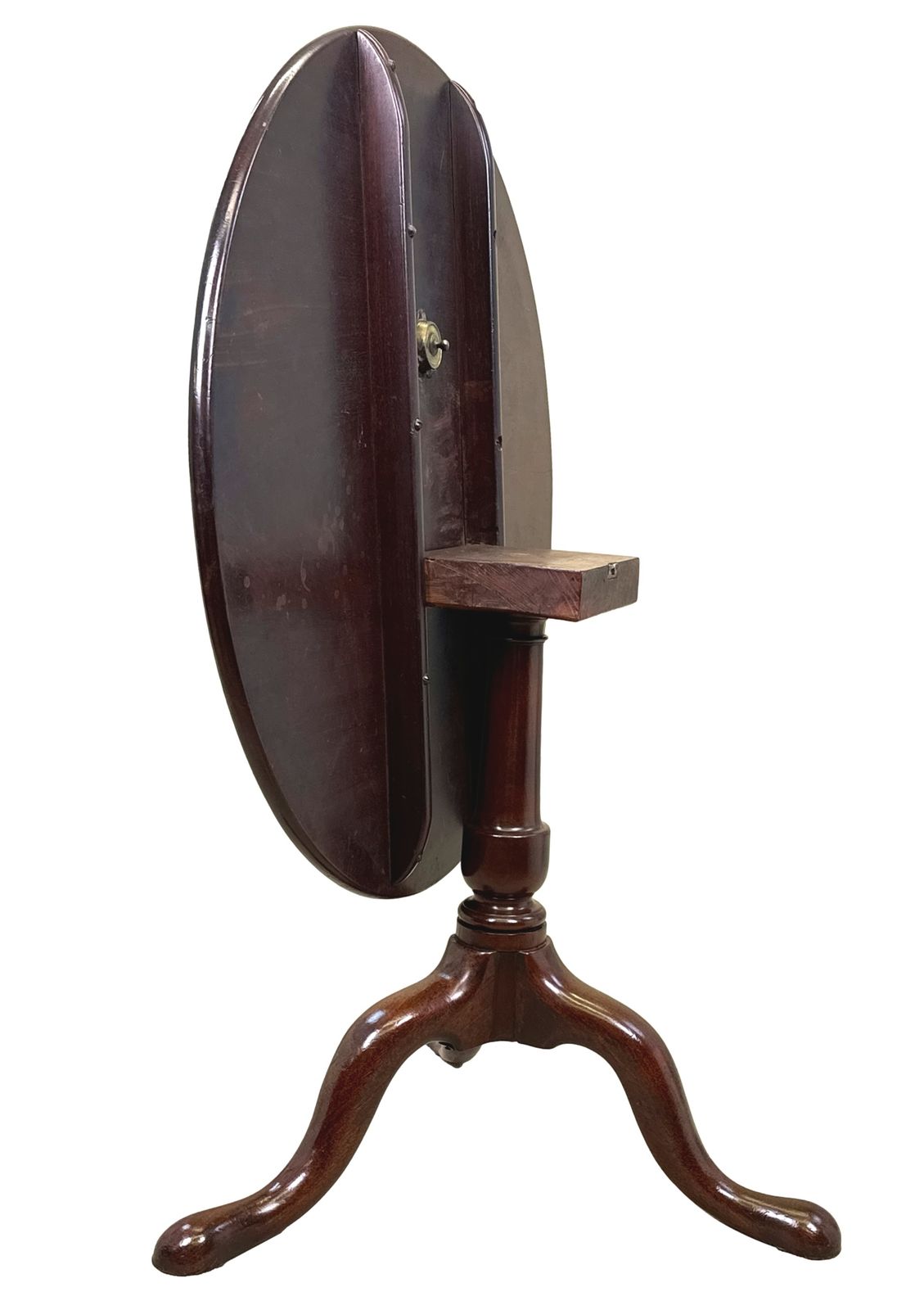 Large Georgian 18th Century Mahogany Tripod Table (England, Circa 1750) photo furniture