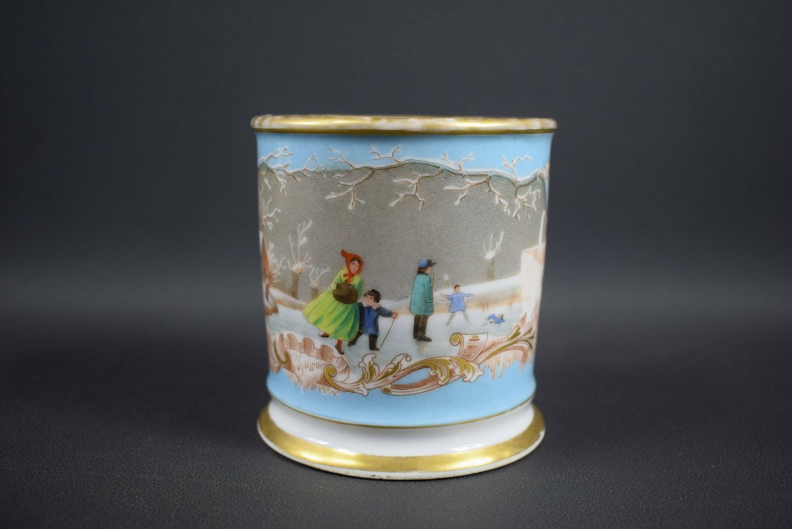 French Antique Chocolate Cup Porcelain Of Paris 19th photo furniture