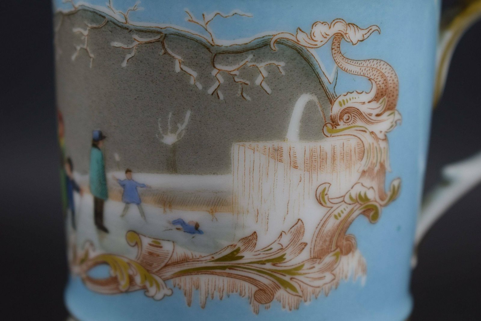French Antique Chocolate Cup Porcelain Of Paris 19th photo Home Decor