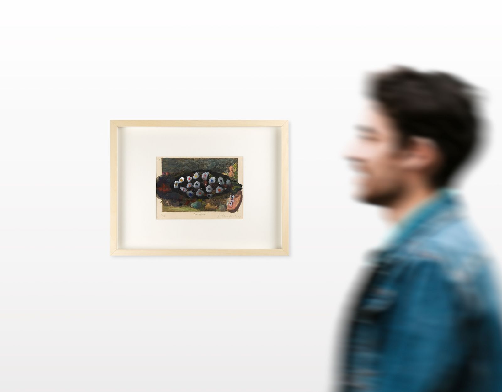 photo buy Jake Chapman 'Me Myself And Eye' Unique Hand Painted Signed & Numbered Ap, 2022