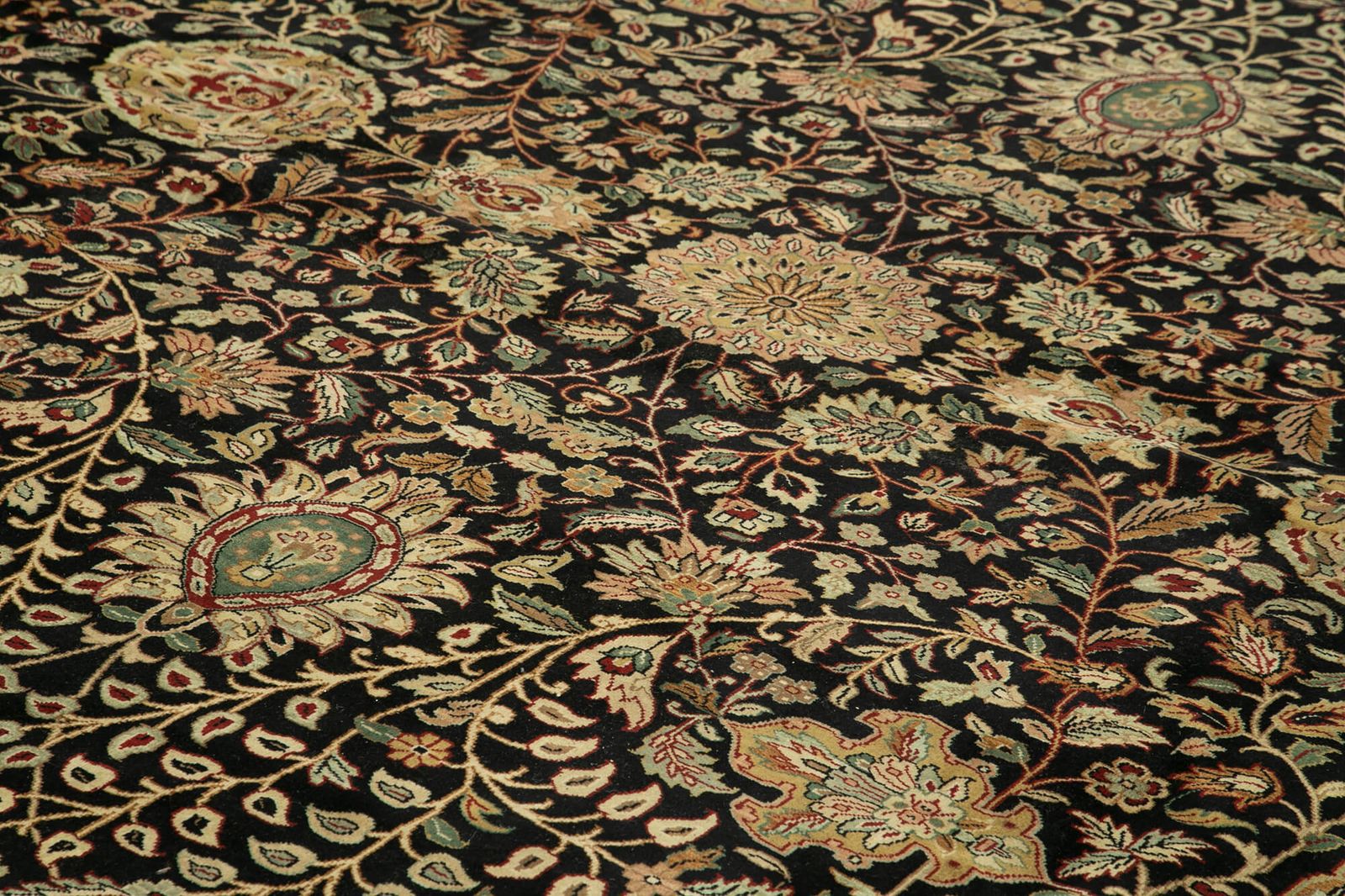 Oriental Handmade 2000s 390 Cm X 518 Cm Black Large Area Oushak Rug photo 16535.0