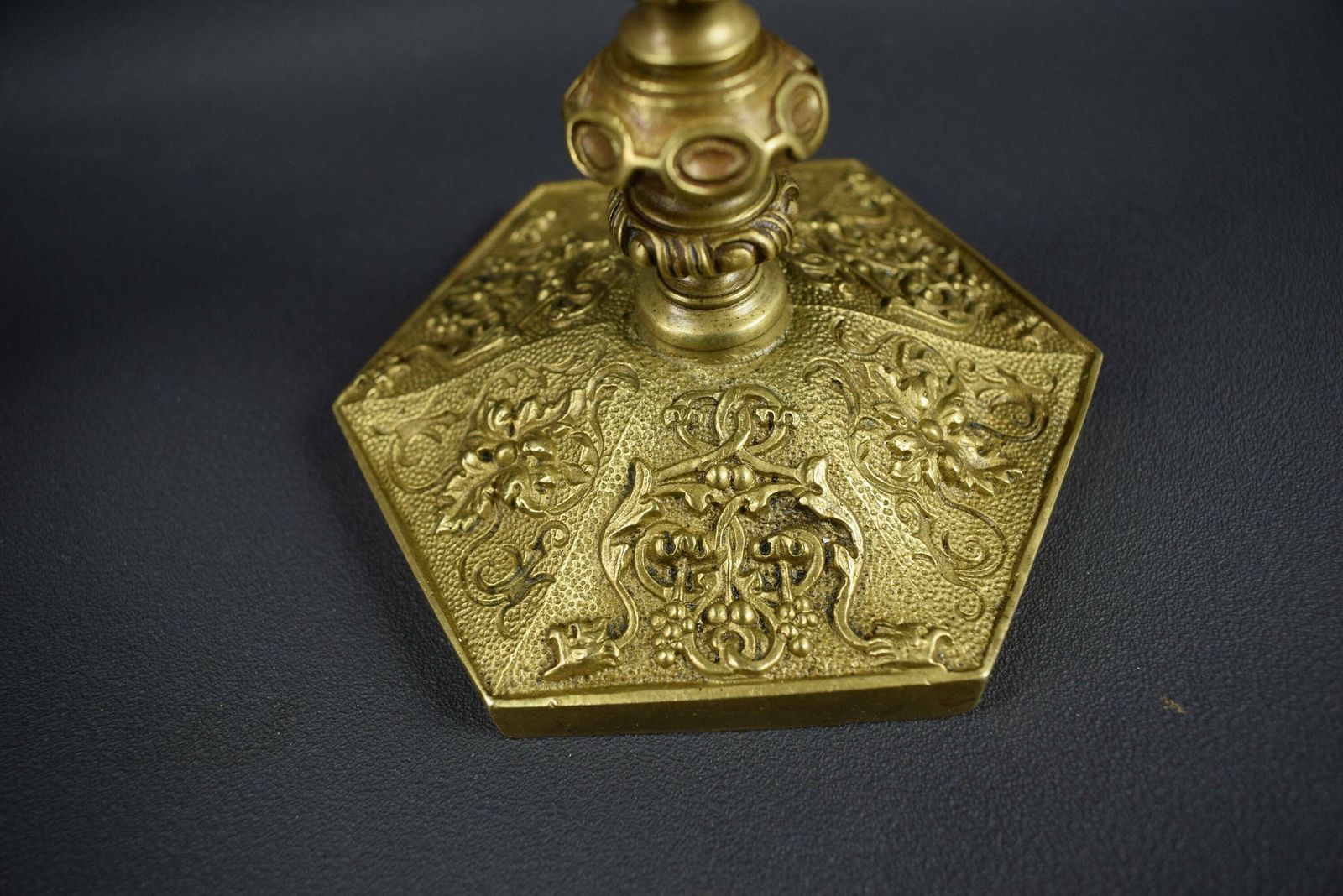 Antique French Pair Of Bronze Candle Holder Napoleon III 19th photo Home Decor