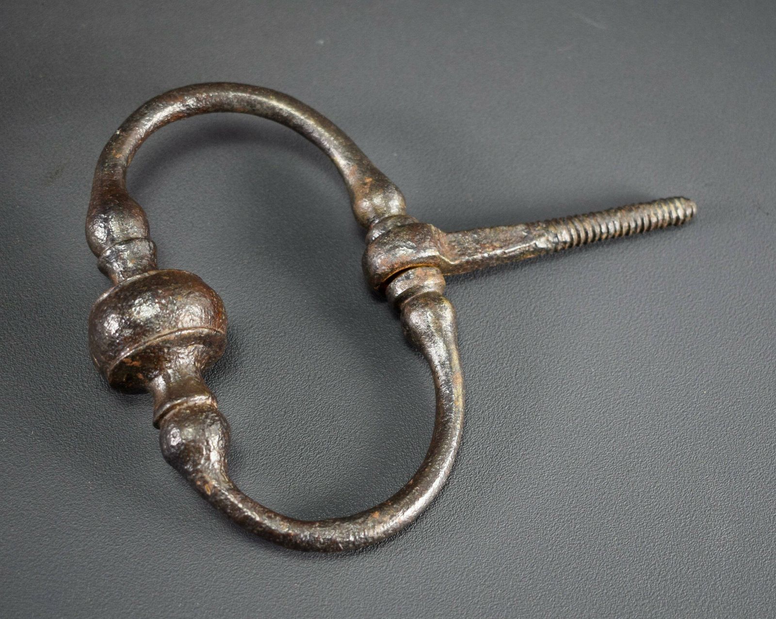 French Antique Wrought Iron Doorknocker 18th Century photo Home Fixtures