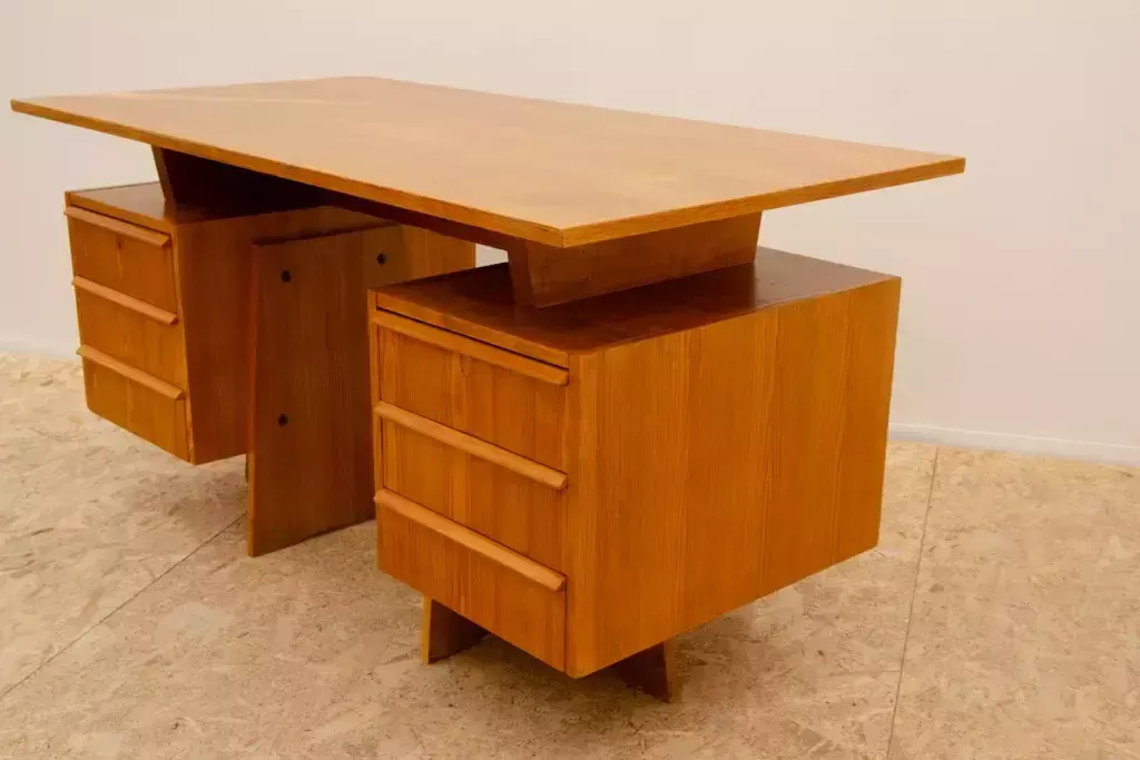 photo buy Fully Renovated Czechoslovak Huge Writing Desk, 1970´S, Central Europe