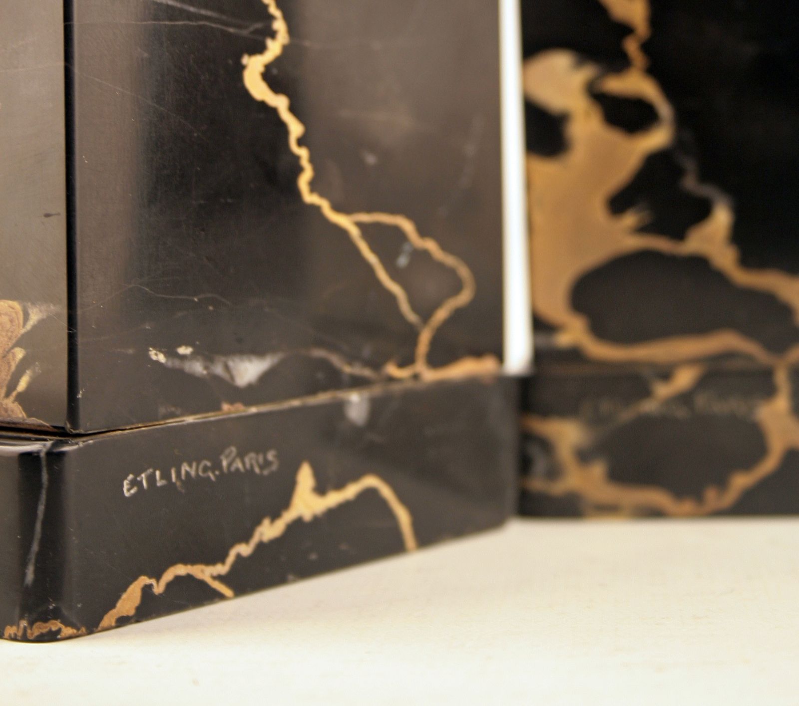 Pair Of Art Déco Bronze Bookends With Marble Base Designed By Alexandre Kéléty For Etling Paris photo 4475.0