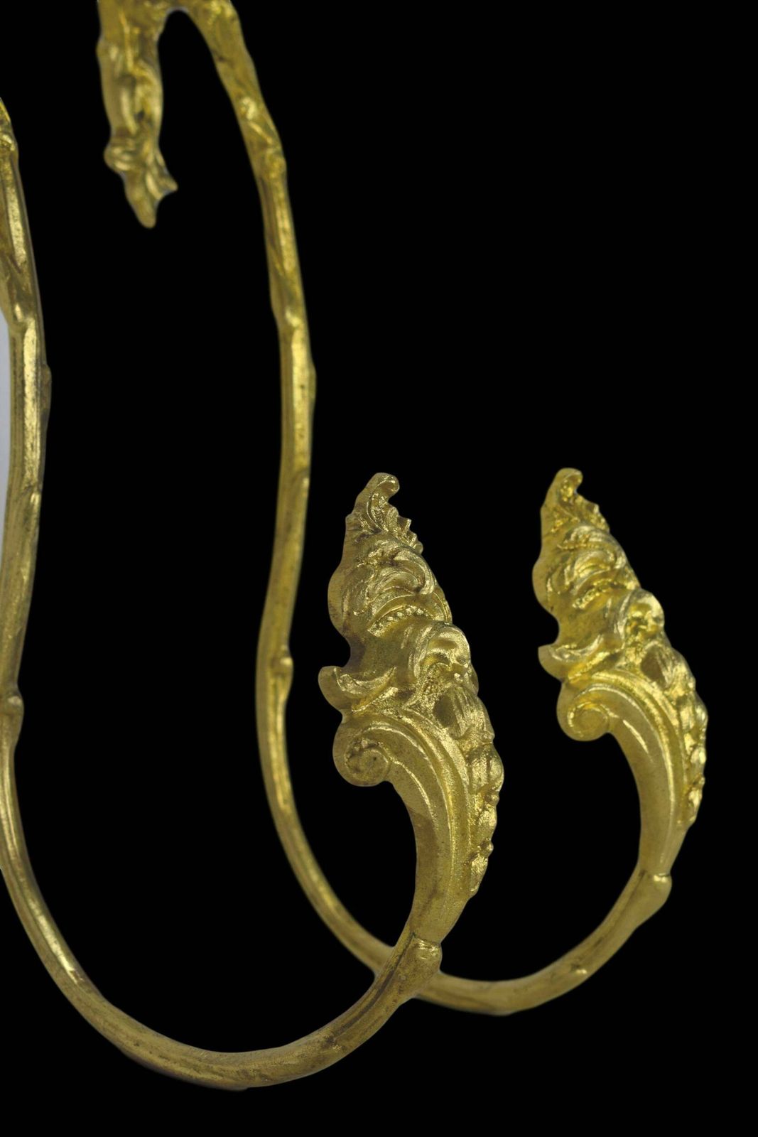 Large Antique French Regency Style Pair Of Ormolu Bronze Curtain Drapery Tiebacks Holdbacks 19th photo 249.0