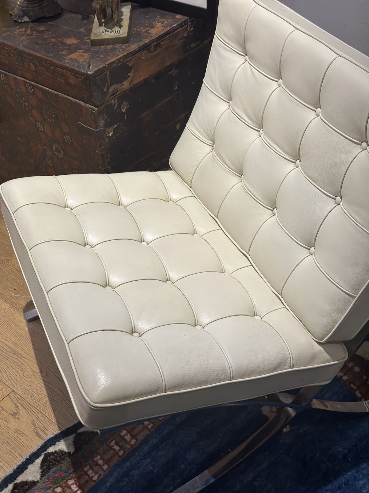 Barcelona Chair By Knoll, Late 20th Century photo furniture