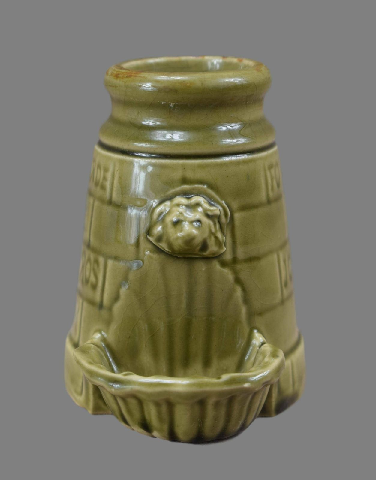 Freres Gros Mustard Of Dijon Pot, Fine Mustard Jar, Fountain Of Youth Mustard Pot With Lions, Country Rustic Decor, Advertising Mustard Pot photo furniture