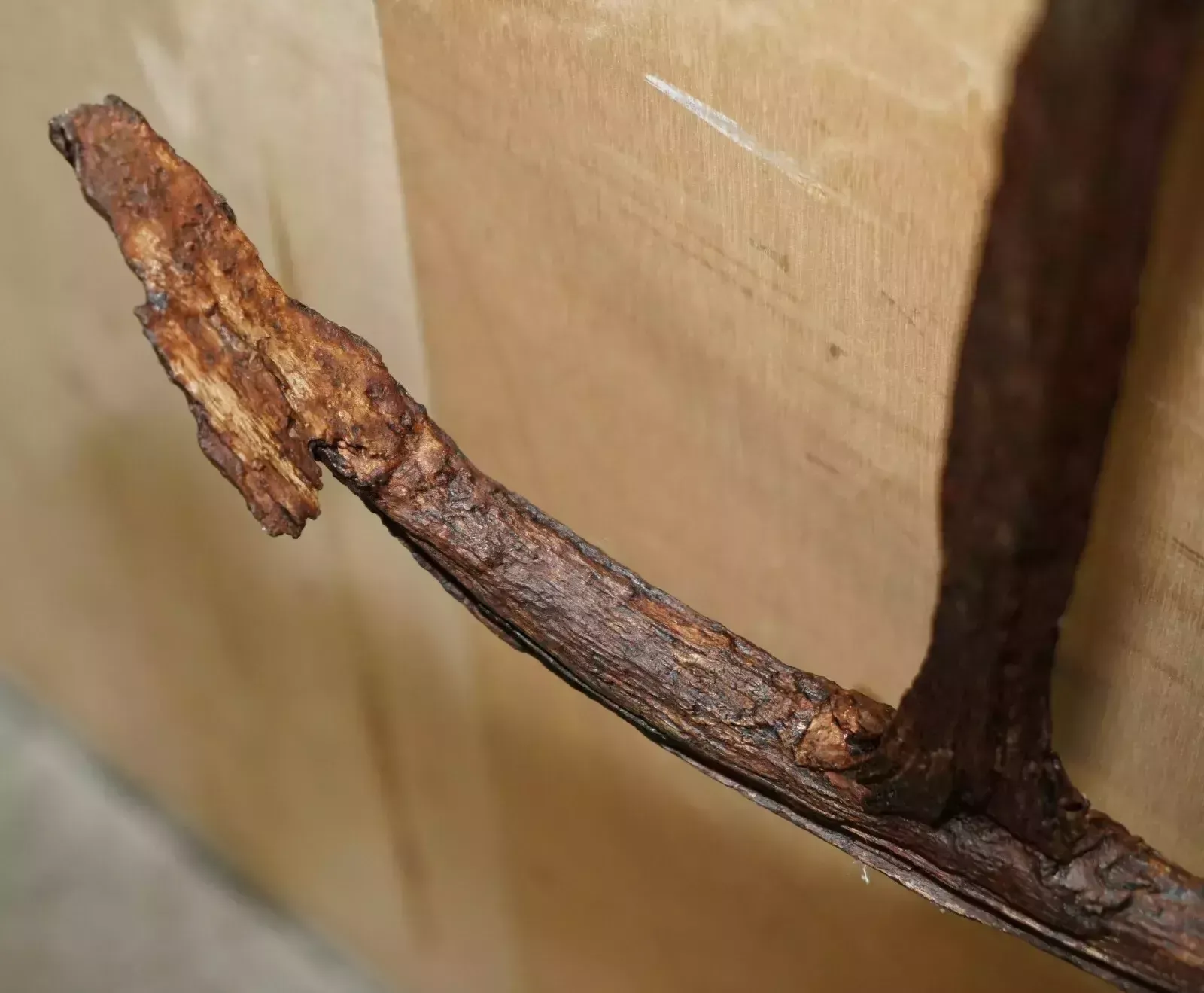 Antique Circa 1640 Original Heavily Worn English Ship's Anchor From Penzance photo 1350.0