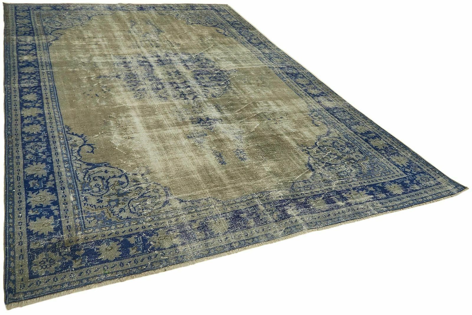 8x11 Blue Overdyed Rug, Oriental photo furniture