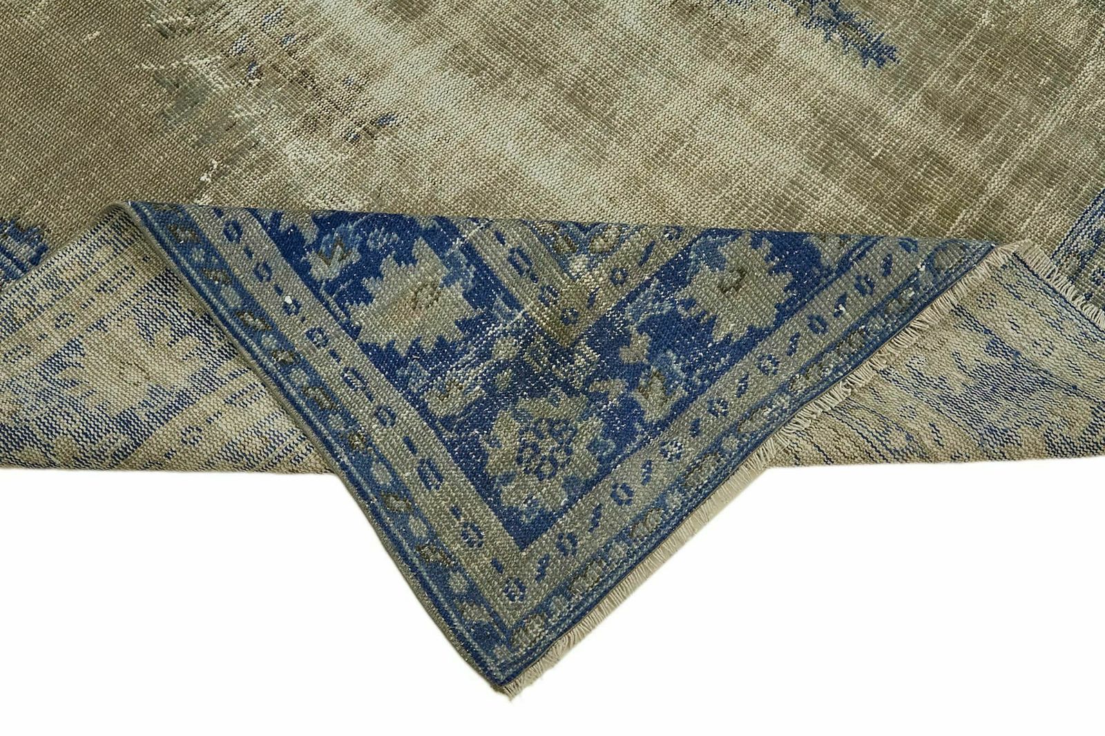 8x11 Blue Overdyed Rug, Oriental photo vinterior