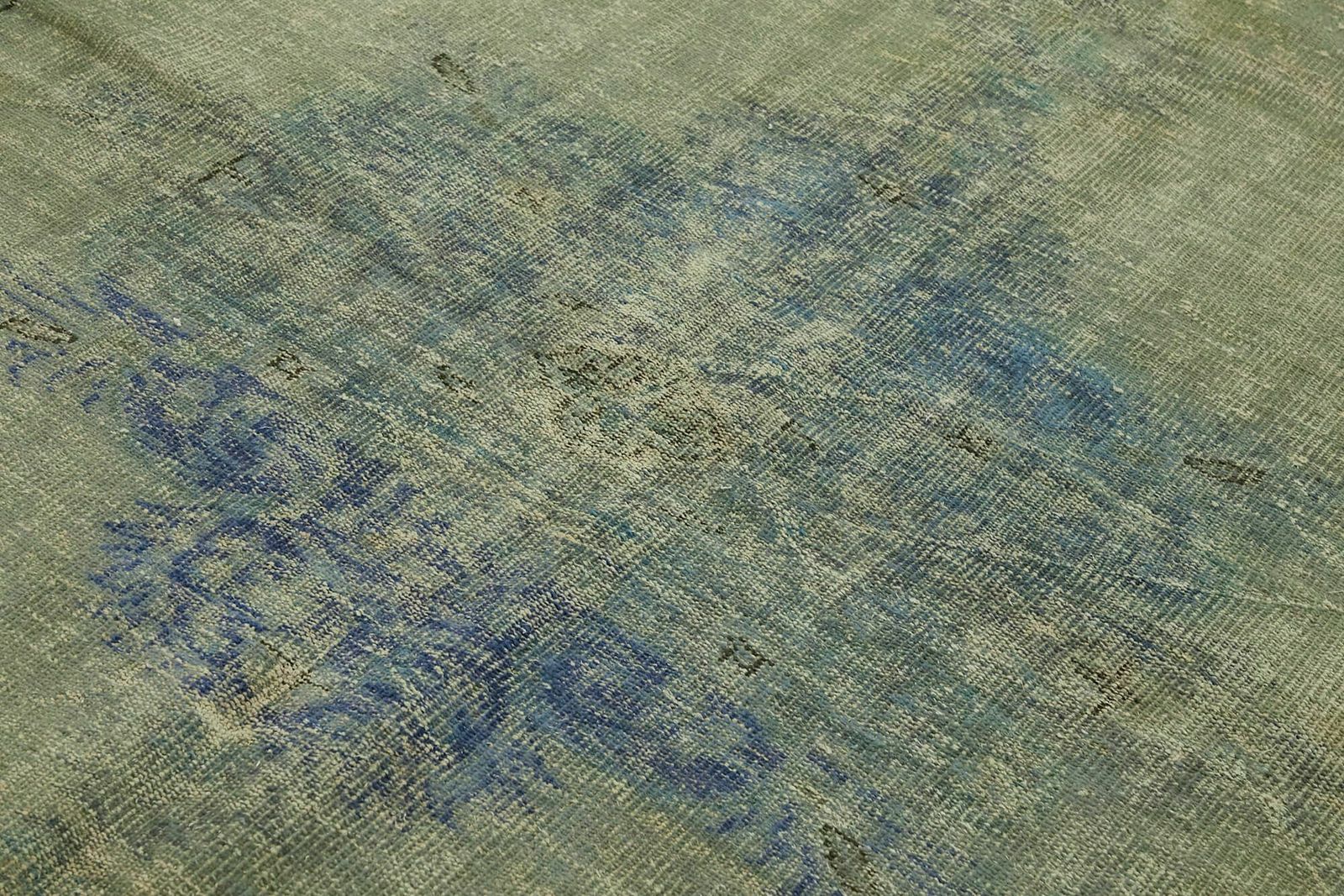 7x10 Blue Overdyed Rug, Oriental photo 1274.0