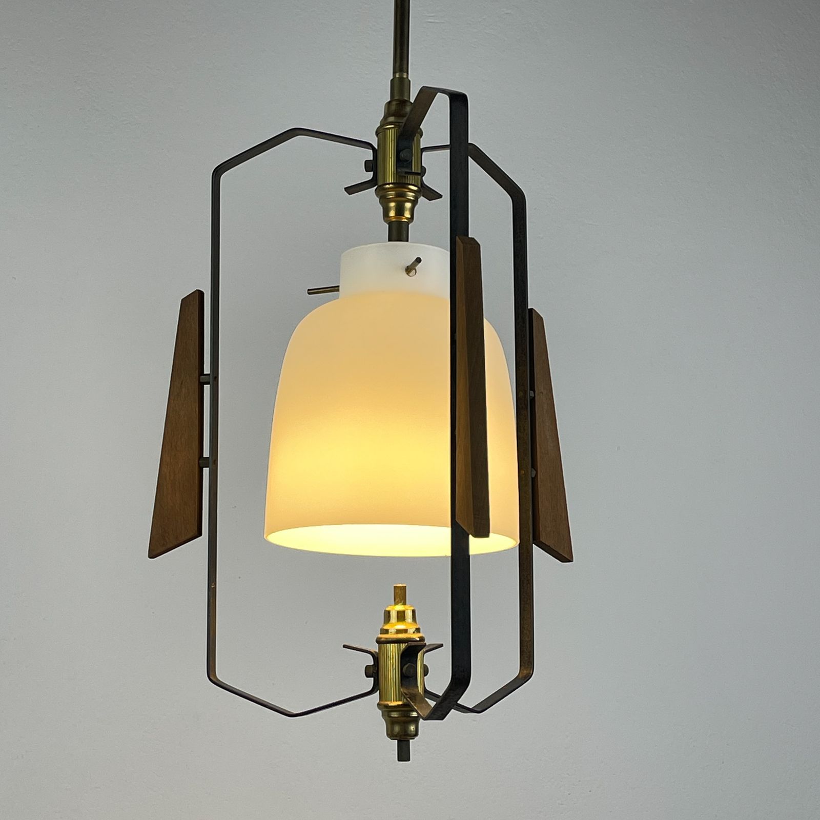 Vintage Pendant Lamp By Stilnovo Italy 1950s photo buy