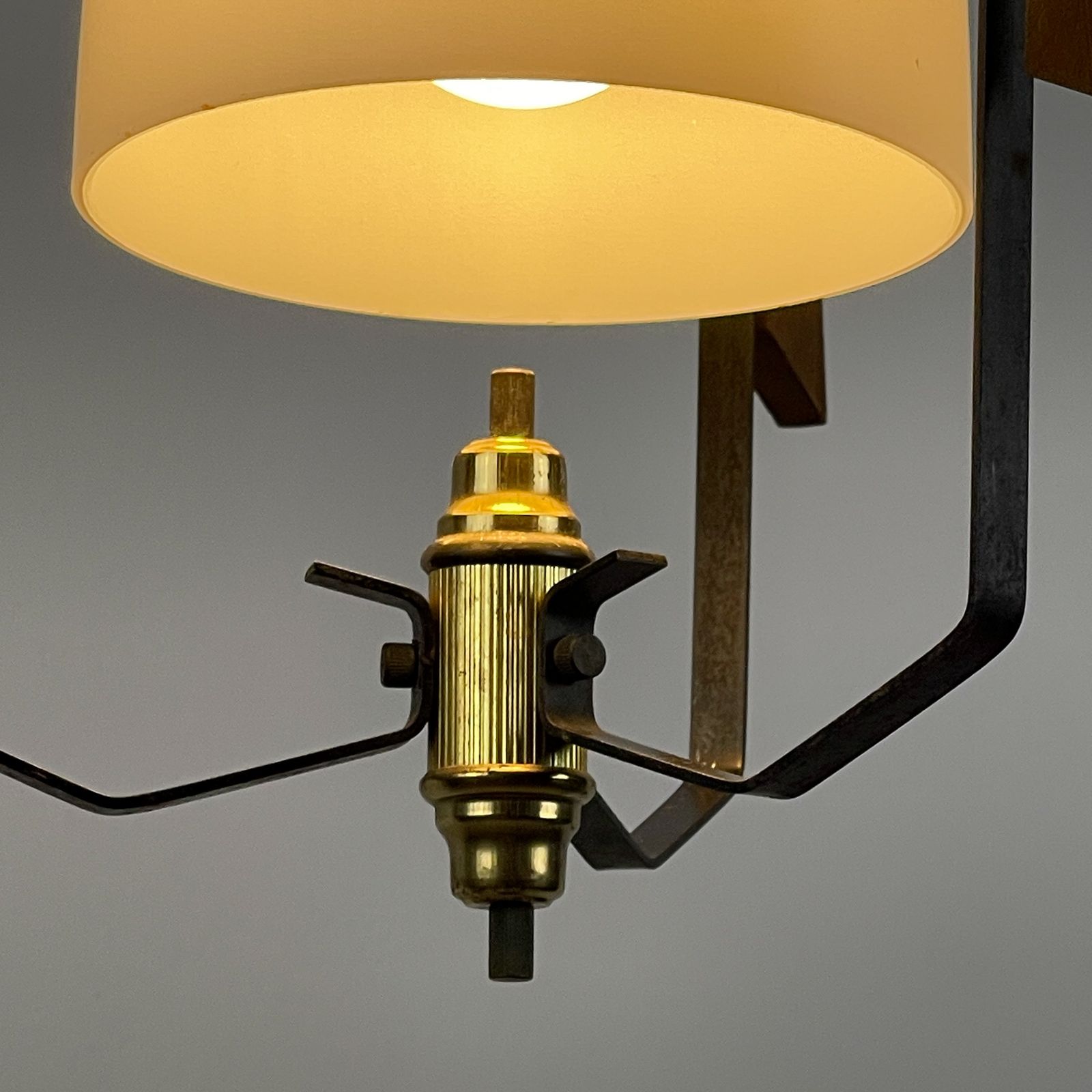 590.0 Vintage Pendant Lamp By Stilnovo Italy 1950s photo