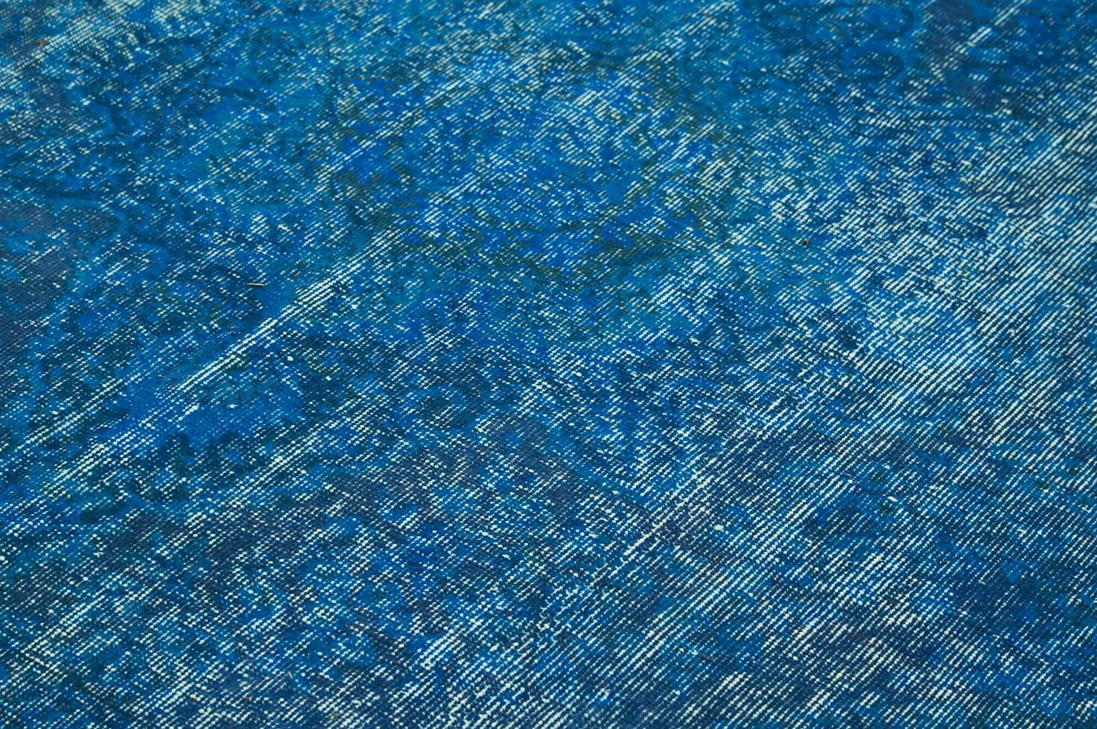 7x10 Blue Overdyed Rug, Oriental photo 847.0