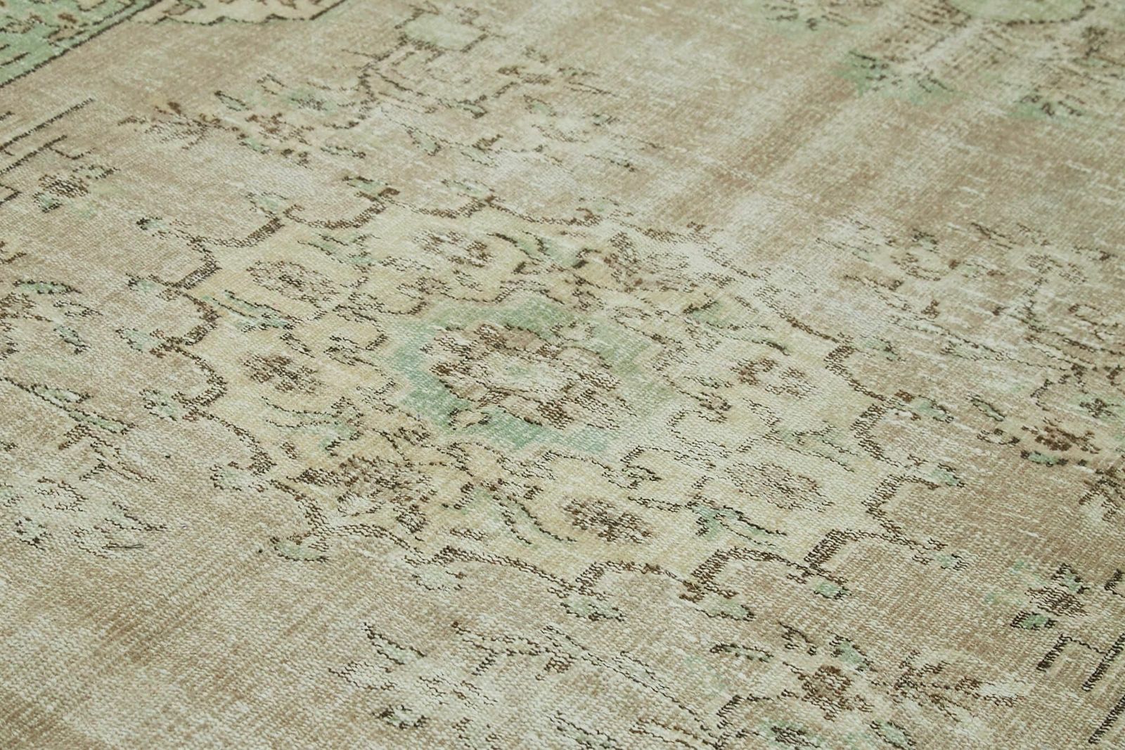 6x9 Beige Turkish Vintage Area Rug   41803 photo 767.0