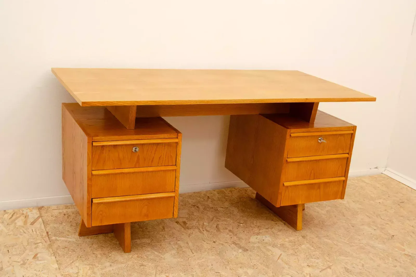 Fully Renovated Czechoslovak Huge Writing Desk, 1970´S, Central Europe photo for sale