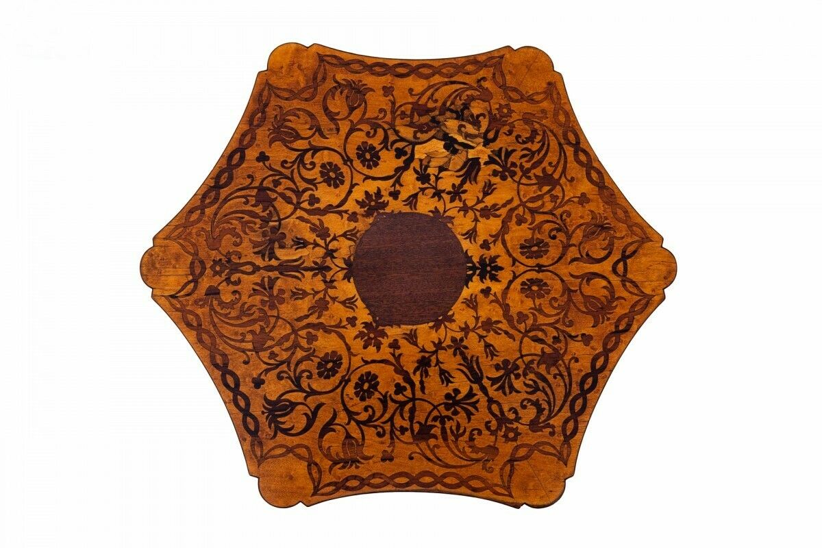 Inlaid Table, France, Circa 1880. After Renovation. photo Furniture