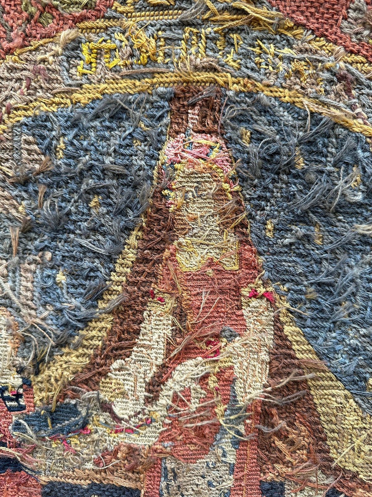 photo furniture 1950's Small Stitch Tapestry The Lady And The Unicorn " Mon Seul Desir"