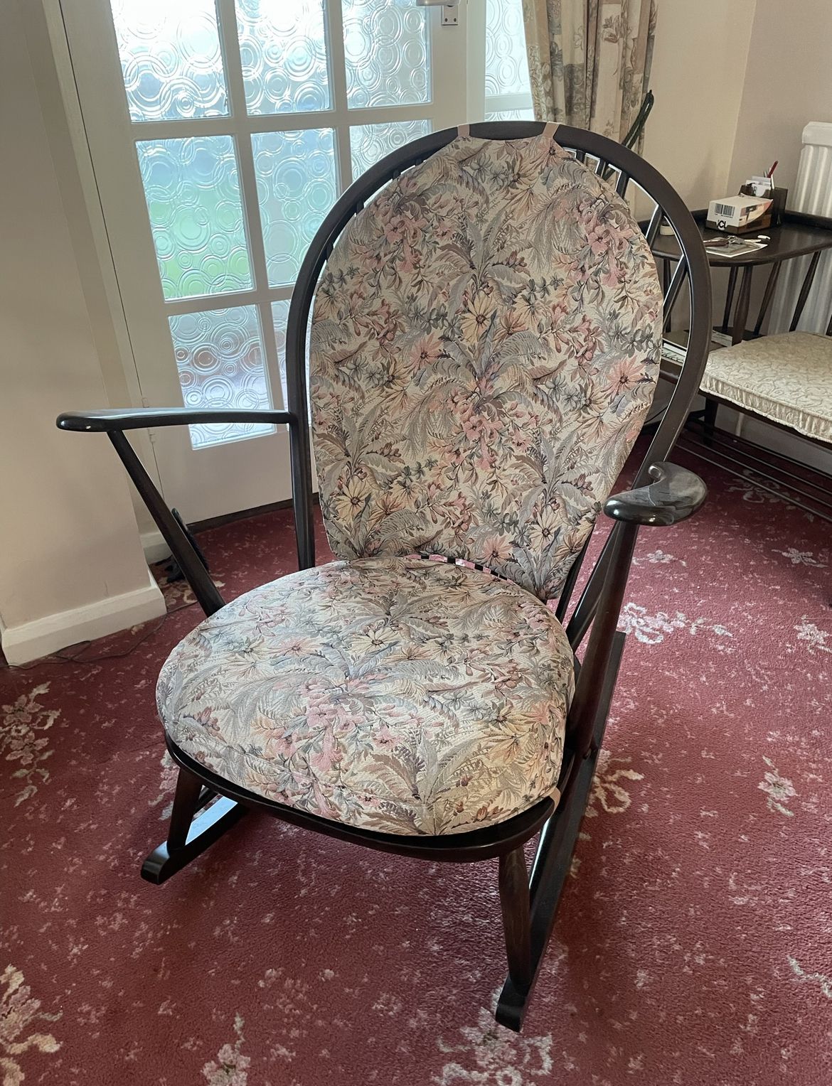 Ercol 1980s Grandfather Vintage Rocking Chair