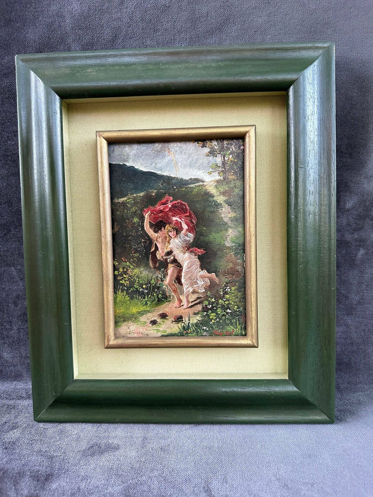 Antique French Painting 19th, 1800s photo furniture