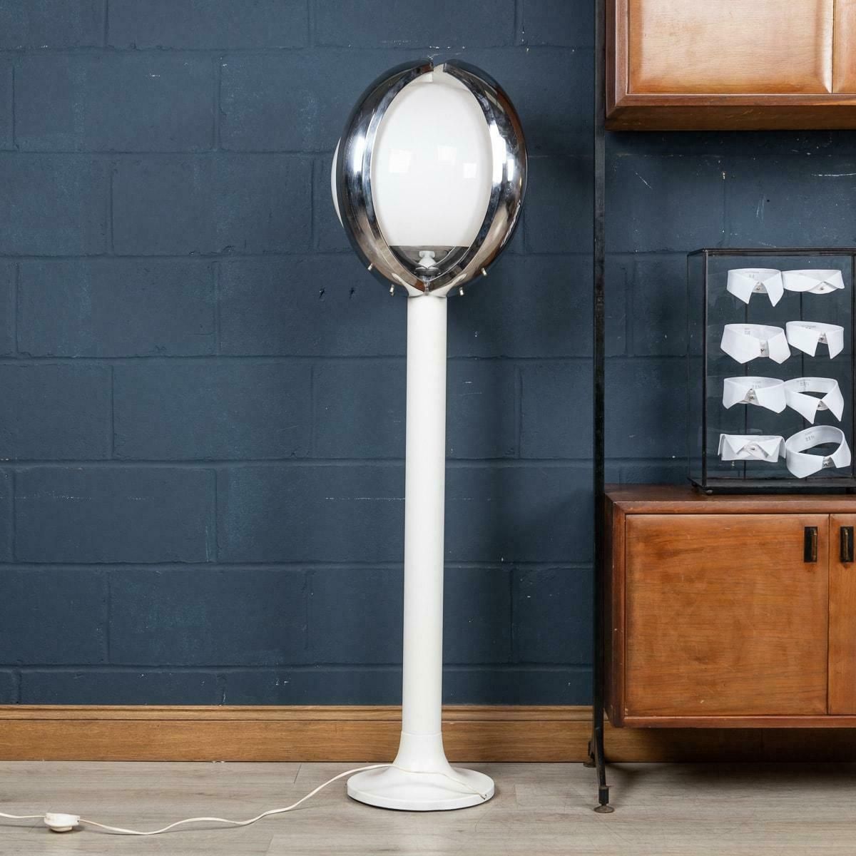 photo for sale A 20th Century Italian "Space Age" Floor Lamp With Hand Blown Venetian Glass