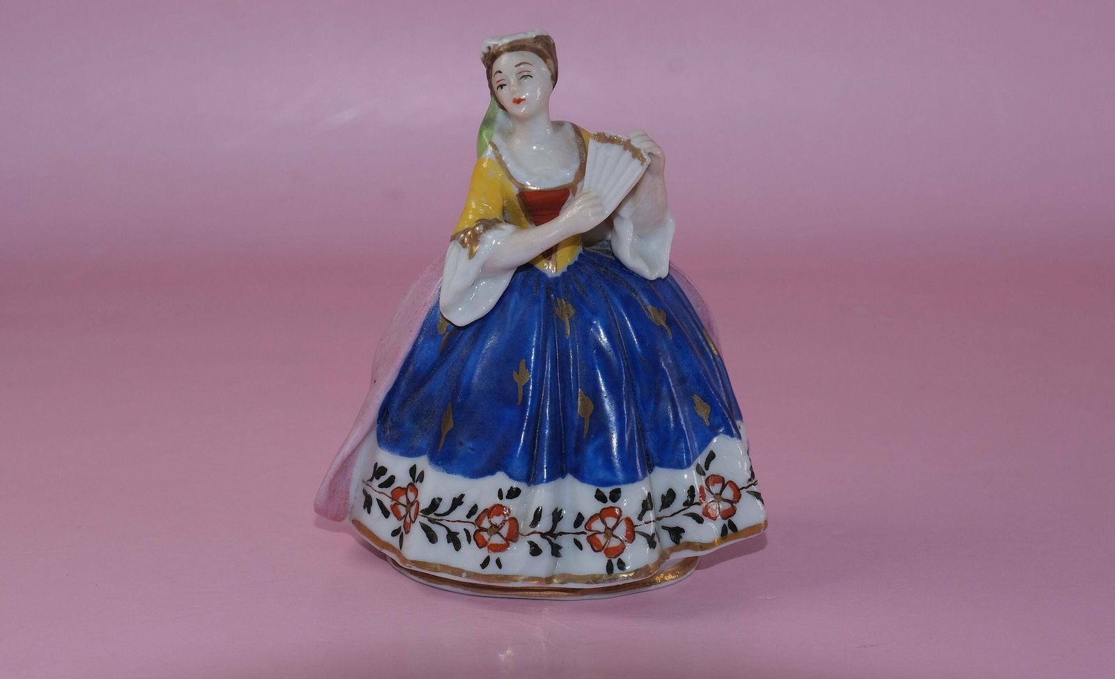 Continental Porcelain Figure, Porcelain Miniature photo furniture
