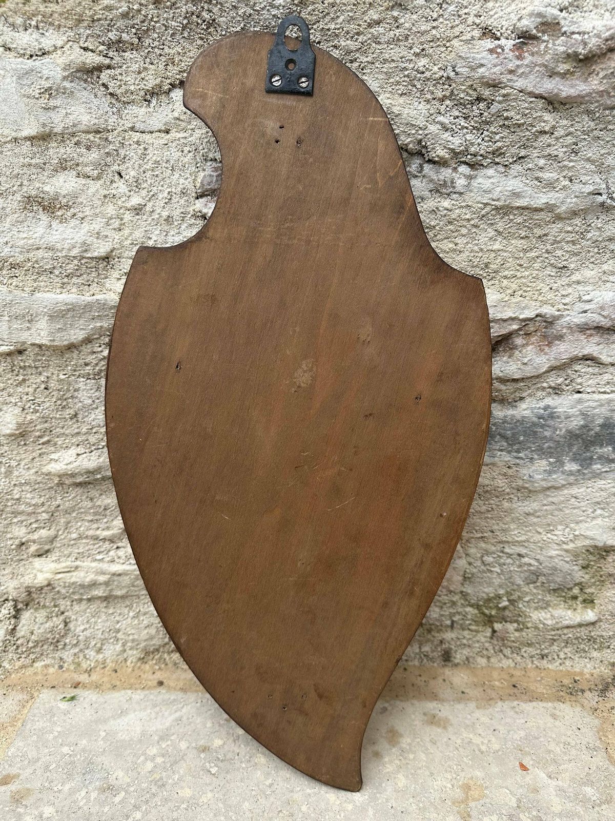 Unique Antique Flower Iris Wood Wall Art, Handmade Carved Panel, Gift For Her Or Him photo buy