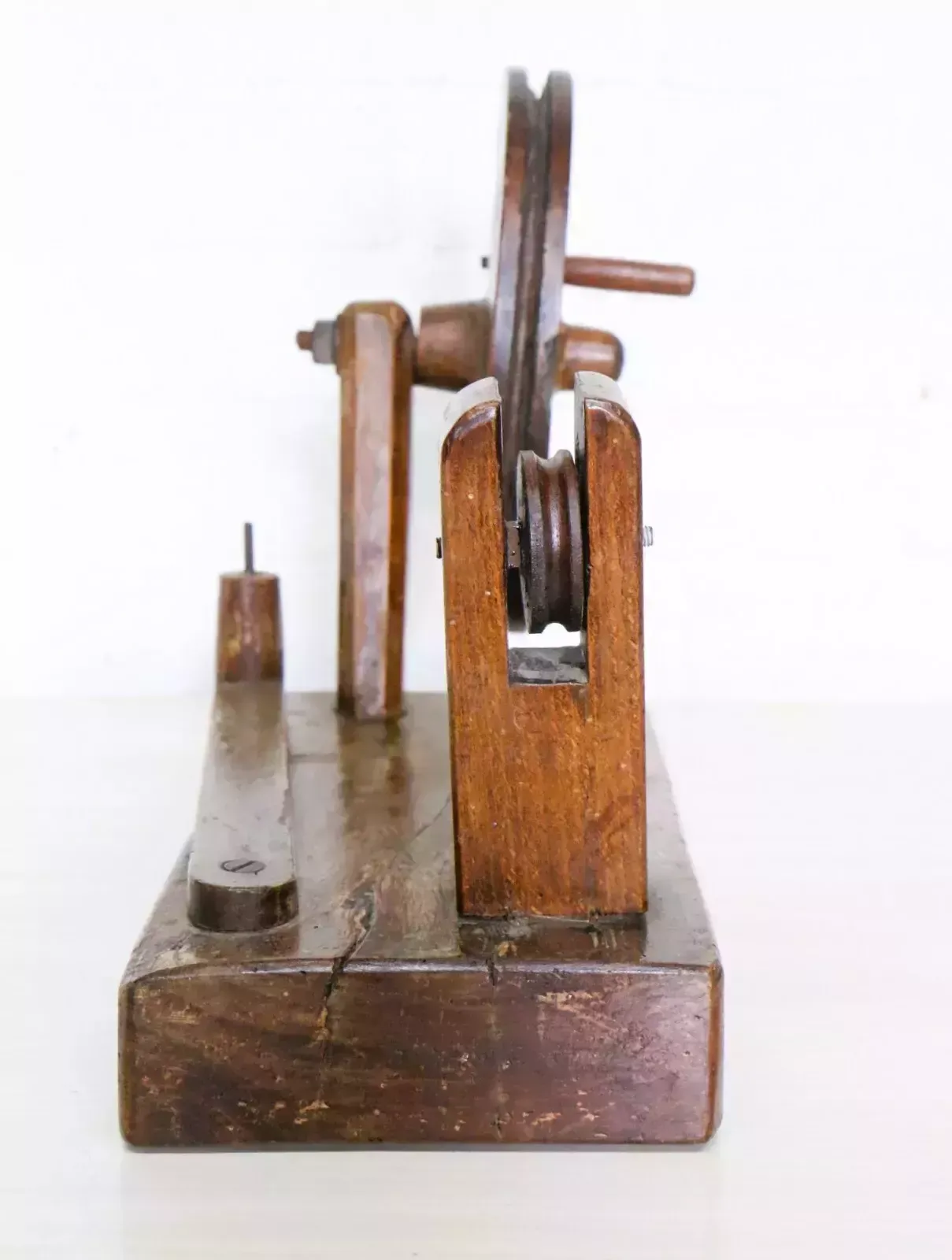 Antique Wool Winder Spinning Wheel 19th C. Indian Asian Charkha Country Rustic photo Home Decor