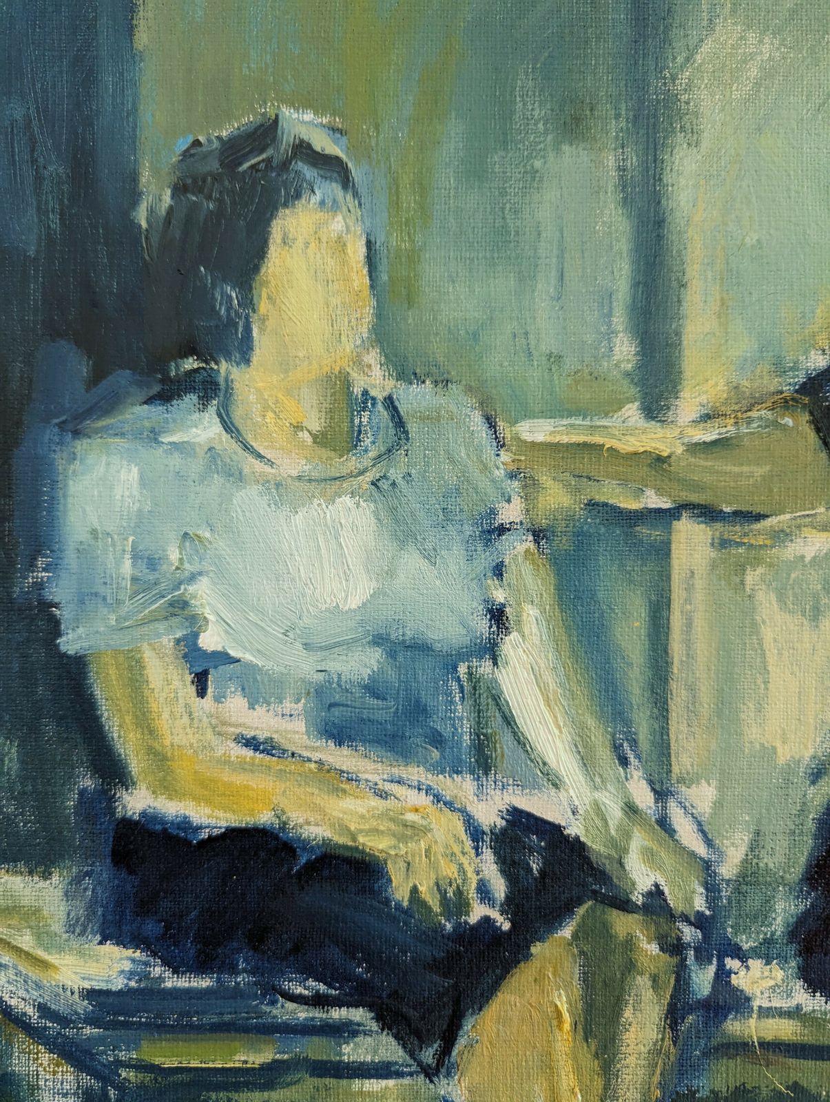 495.0 Comfort Oil Painting, 2000s, Contemporary photo