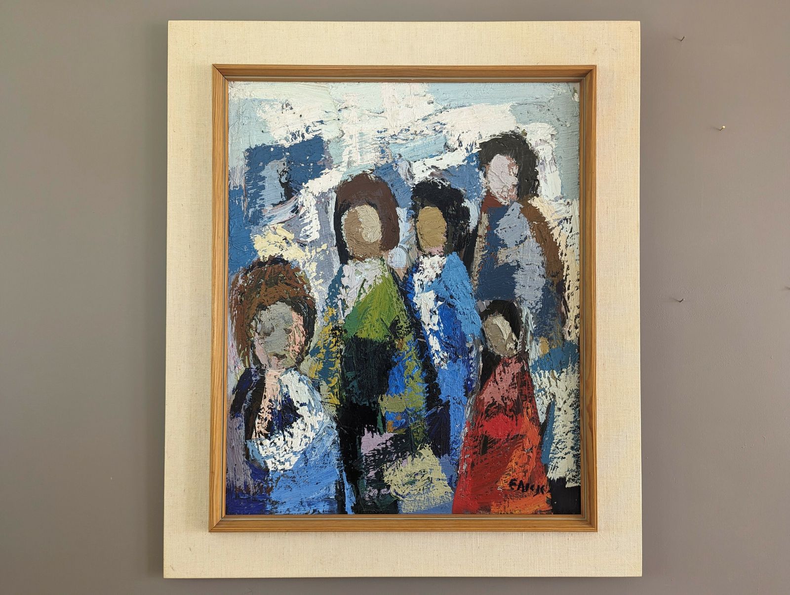 All At Once Oil Painting, Modernist