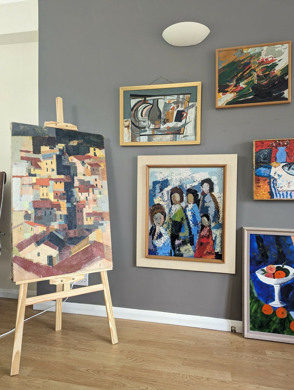 All At Once Oil Painting, Modernist photo furniture