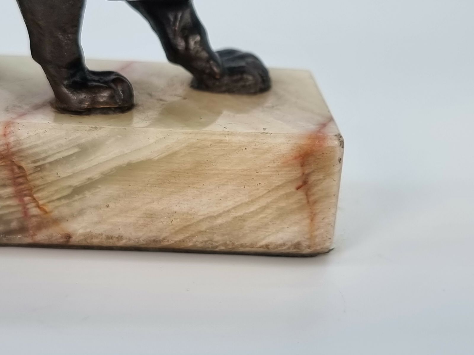 A French Late 19th Century Bronze Study Of A Prowling Lion photo vinterior