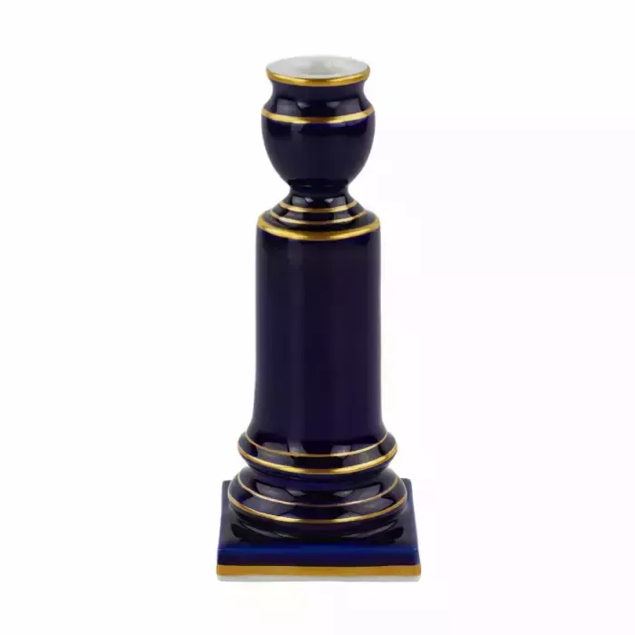 Small Candlestick From The Meissen Porcelain Manufactory. photo for sale