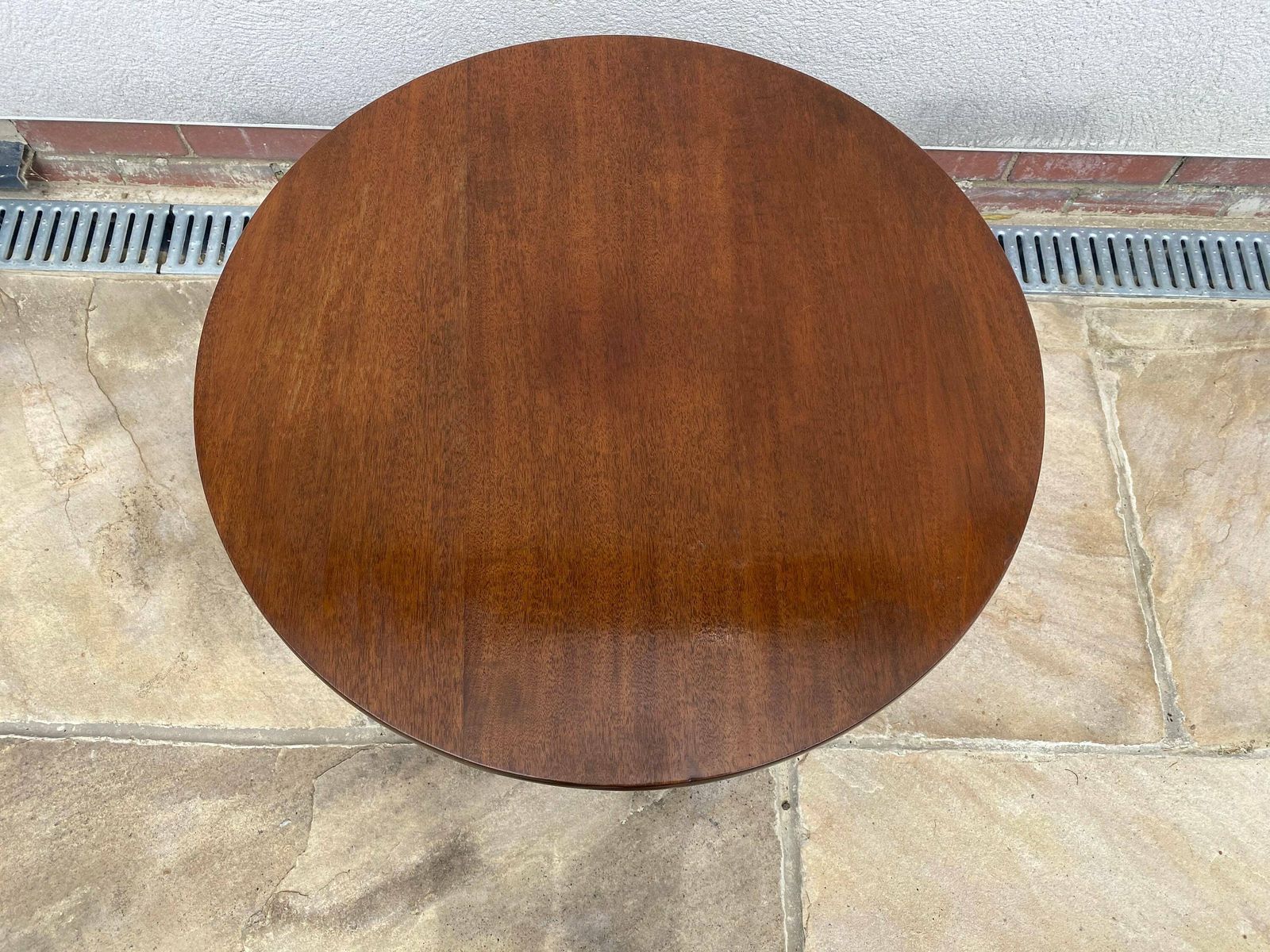 Vintage Solid Wood Wine Table / Plant Stand / Pot Stand / Pedestal Table photo for sale