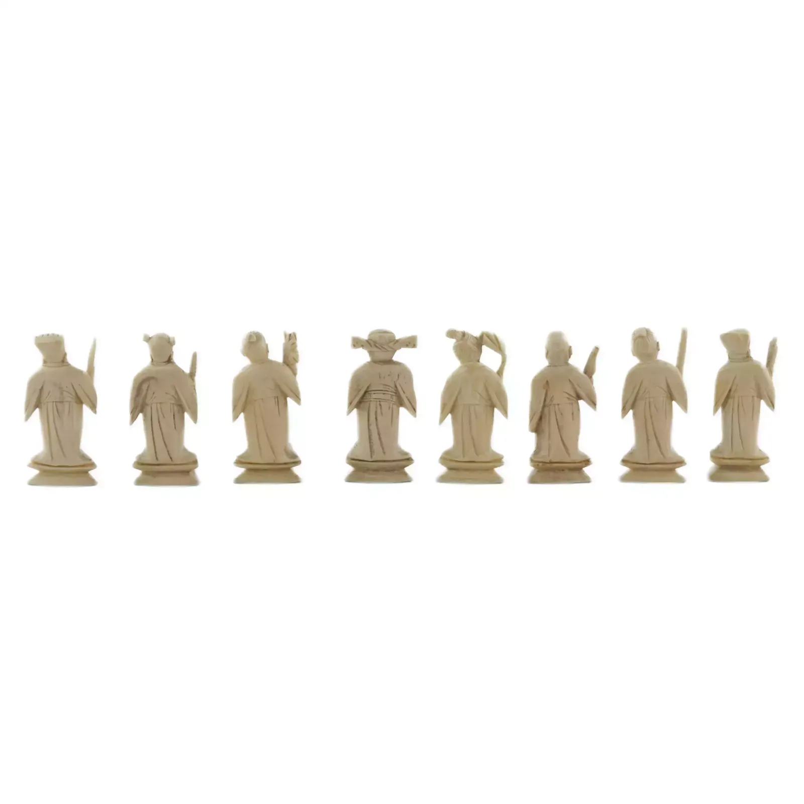 A Beautiful Set Of Chinese Ivory Chess Pieces. The Turn Of The 19th 20th Centuries. photo buy