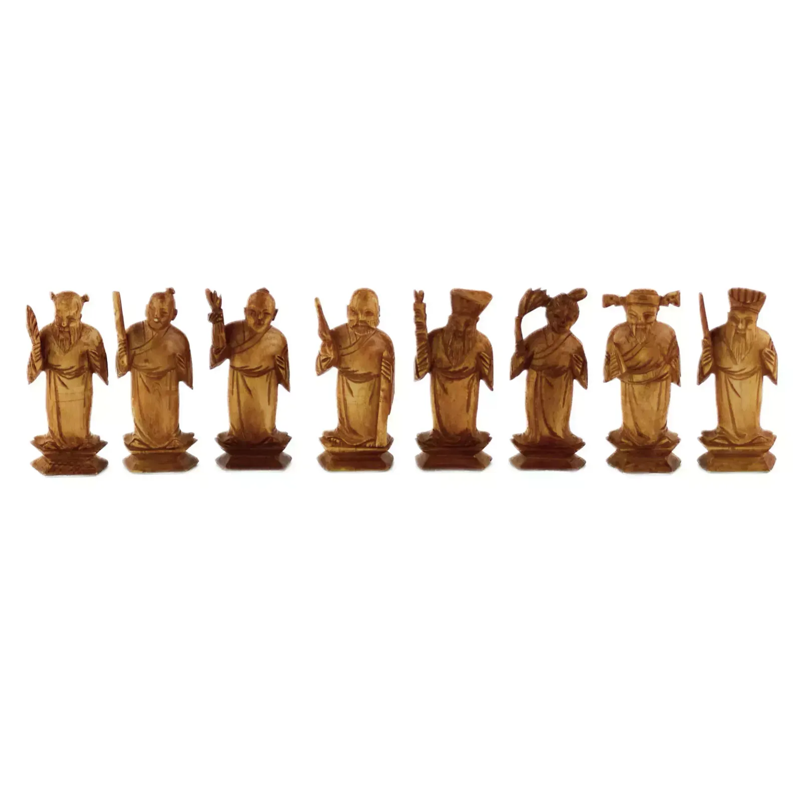 Home Decor A Beautiful Set Of Chinese Ivory Chess Pieces. The Turn Of The 19th 20th Centuries. photo