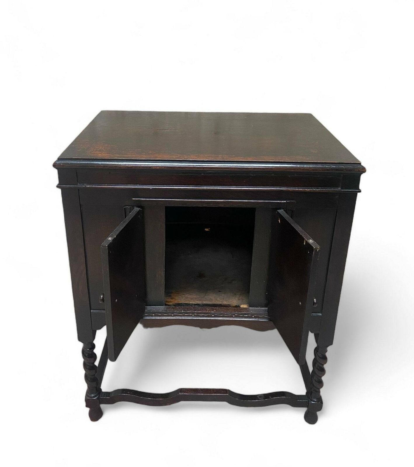 photo furniture Antique Blanket Box Coffer / Old Dulceola Gramophone Cabinet / Made In England 1920s