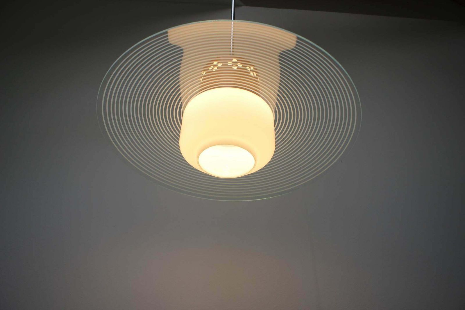 429.0 Midcentury Pendant By Valašské Meziříčí, Czech Republic, 1970s photo