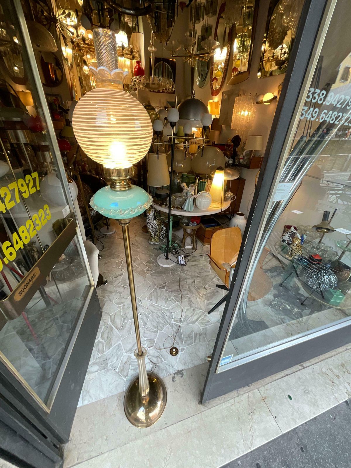 Seguso   Lampada Da Terra In Vetro Di Murano   Made In Italia   1960 photo buy