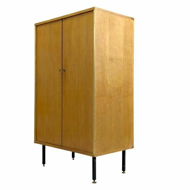 1950 Cabinet In Oak Veneer With Modular Metal Legs photo furniture
