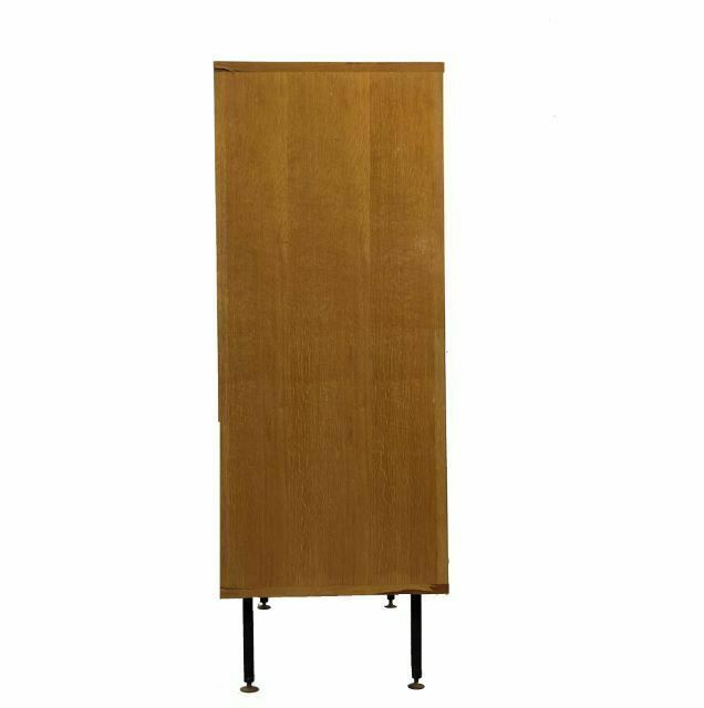 1950 Cabinet In Oak Veneer With Modular Metal Legs photo 1064.0