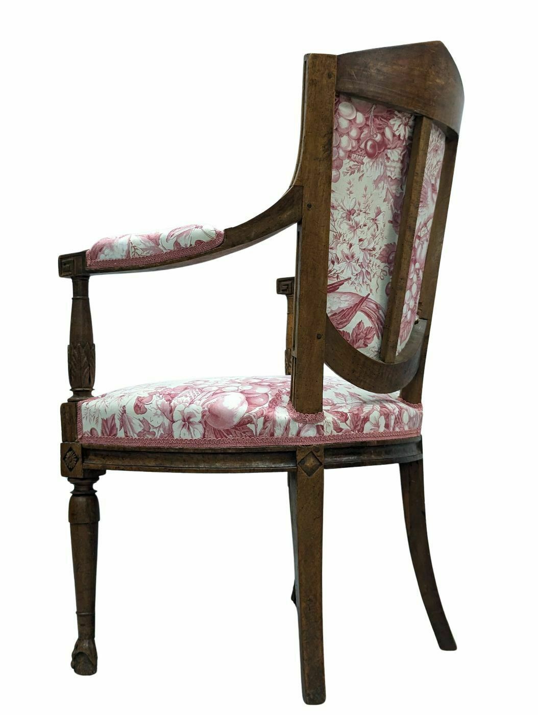 Set Of 4 Walnut Armchairs From The Directory Period photo 2659.0