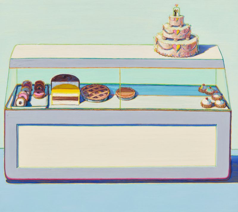 Wayne Thiebaud     "Bakery Case"