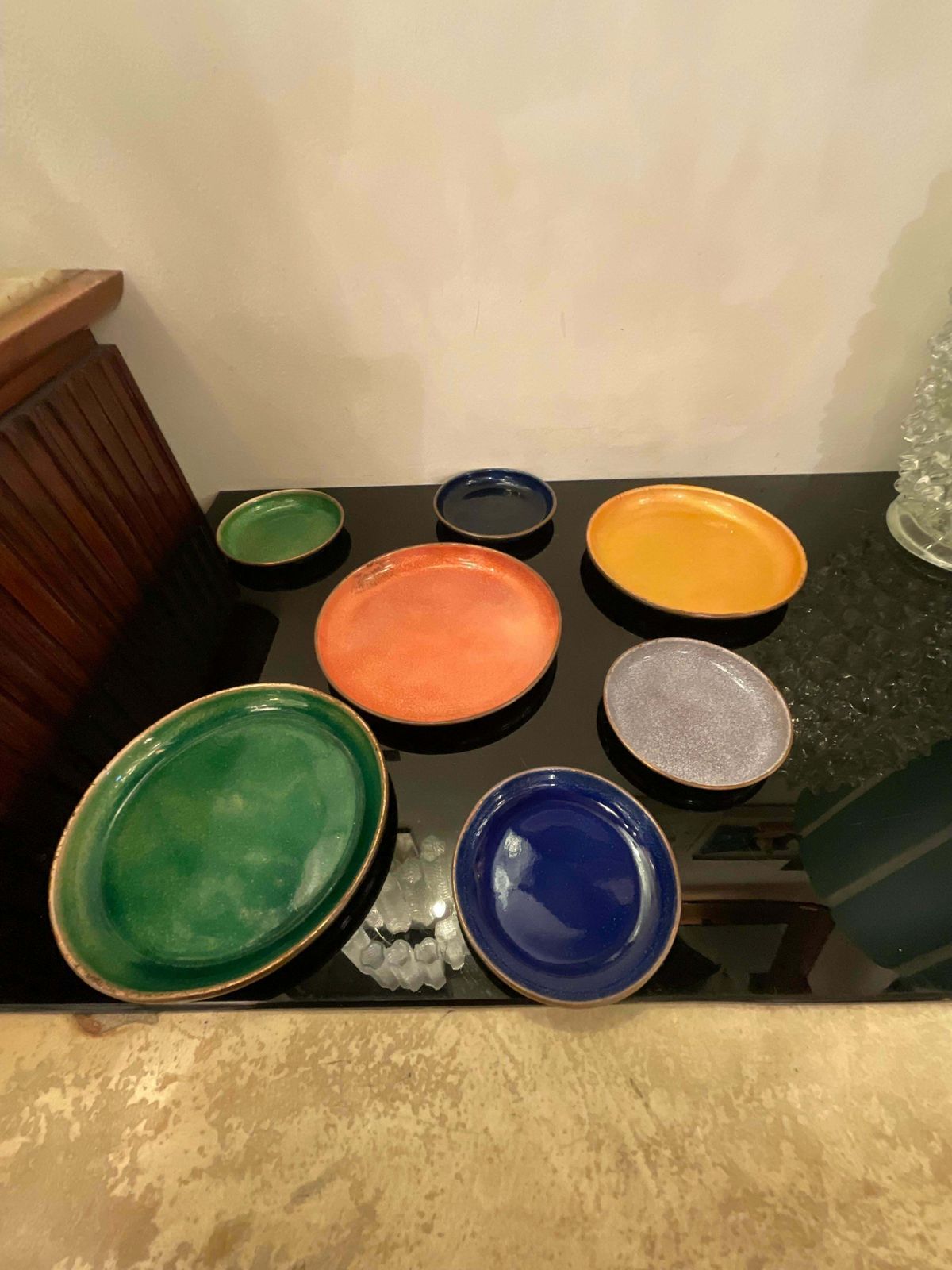 Paolo De Poli   N 7 Signed Enamels On Copper   Made In Italy photo for sale